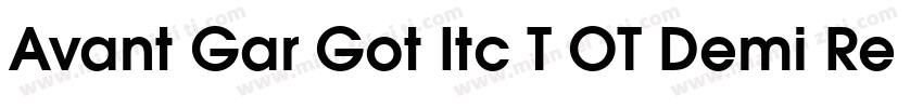 Avant Gar Got Itc T OT Demi Regular字体转换
